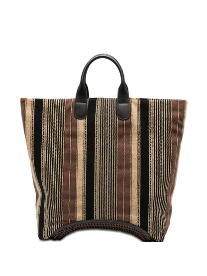 Bolso tote de rayas de Emporio Armani