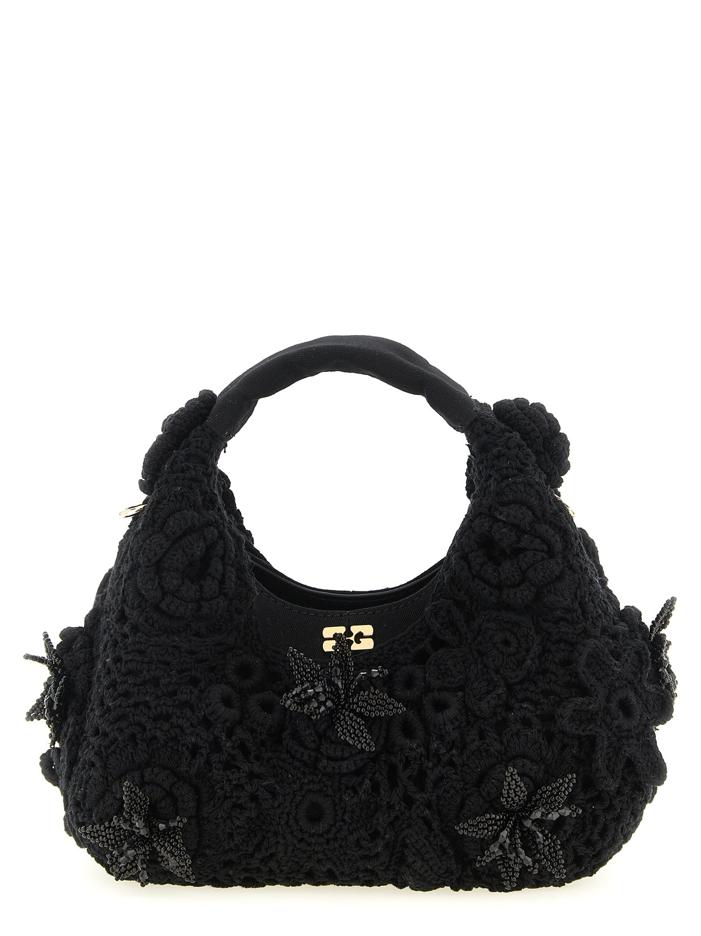 Ganni Mini Hobo Crochet väska