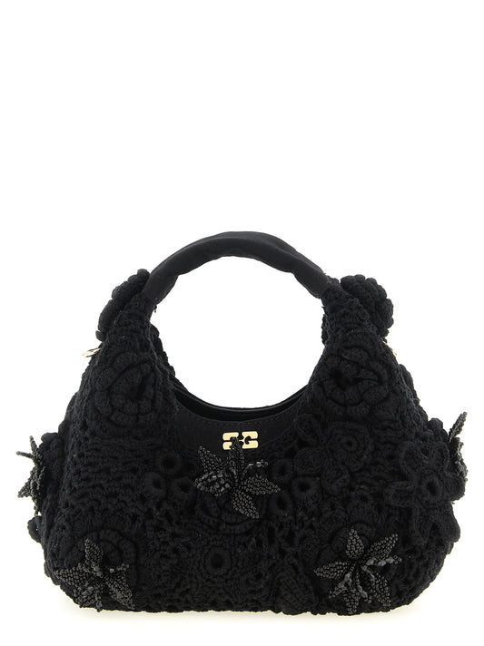 Ganni Mini Hobo Crochet väska
