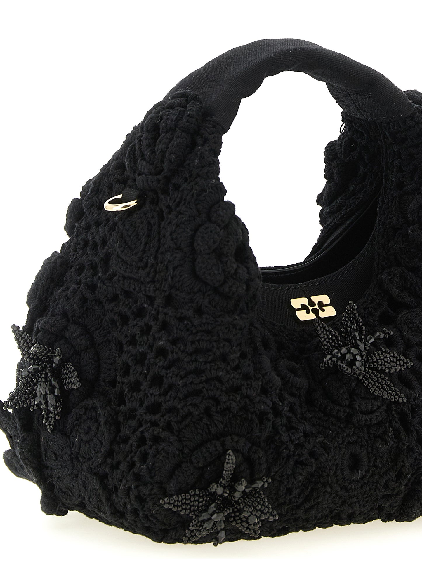 Ganni Mini Hobo Crochet väska