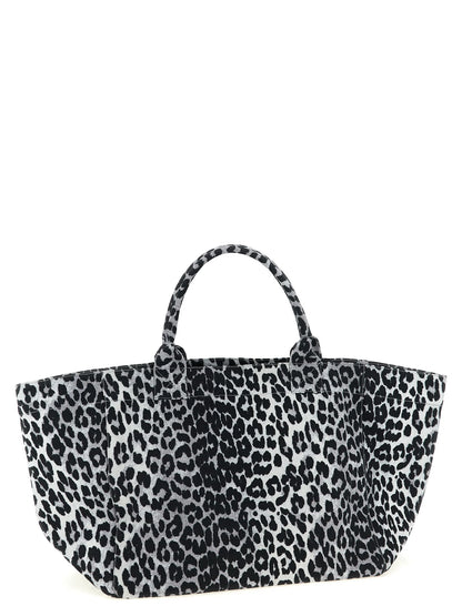 Ganni Leopard Sequin Xxl tote