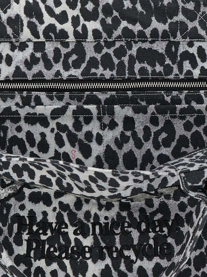 Ganni Leopard Sequin Xxl tote